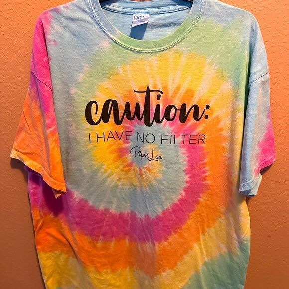 Piper Lou tie dye ladies shirt - Picture 1 of 6